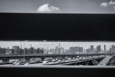 Buildings against sky in city