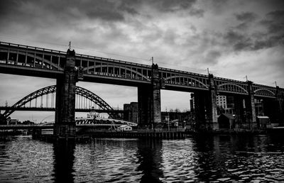 View of bridge over river