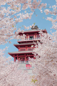 Low angle view of building against sky