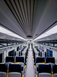 Interior of train