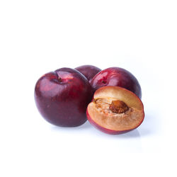 Close-up of apple against white background