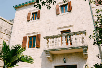 Low angle view of residential building