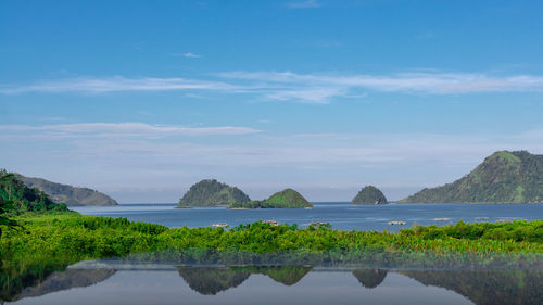 Scenic view of sea against sky