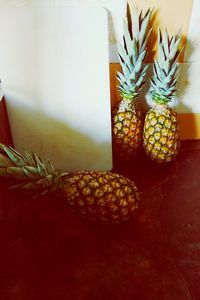 Close-up of fruits on table