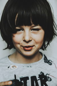 Close-up portrait of girl