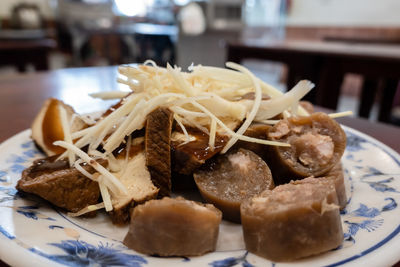 Close-up of food in plate