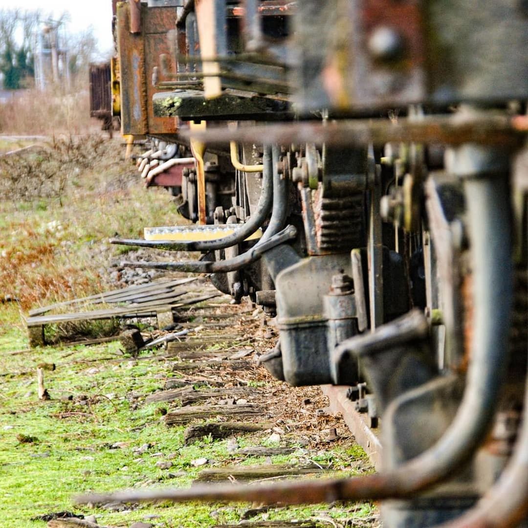 OLD ABANDONED TRAIN