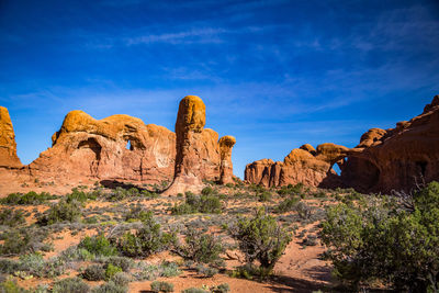 View of rock formations