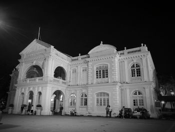 Low angle view of historical building