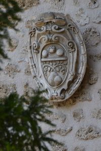 Close-up of sculpture