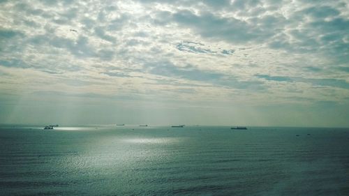 Scenic view of sea against sky