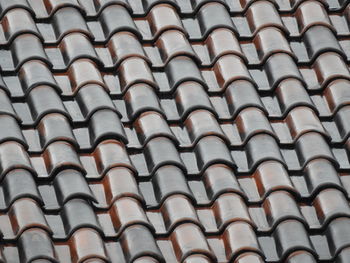 Full frame shot of roof tiles