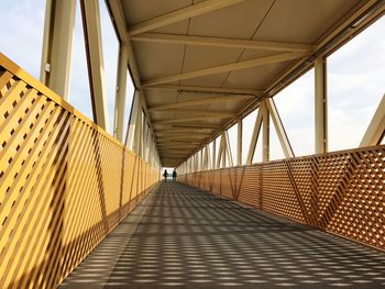 View of people on bridge