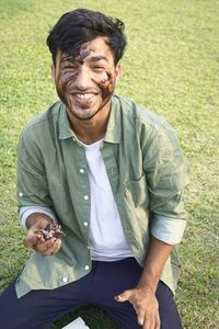 Portrait of a young man smiling