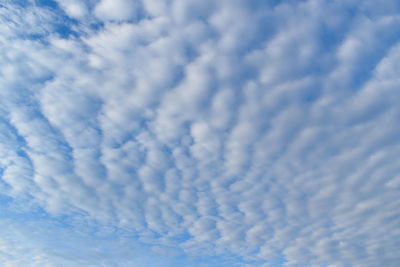 Low angle view of clouds in sky