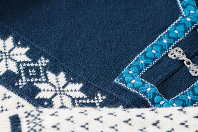 Close-up of woolen sweater