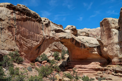 View of rock formations