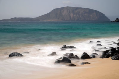 Scenic view of sea against sky