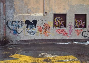 Graffiti on wall