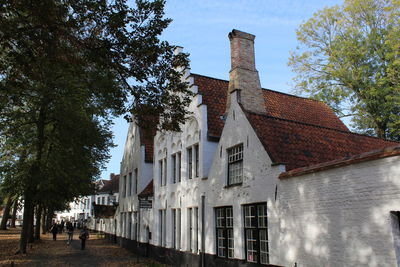 Low angle view of old medieval building against sky