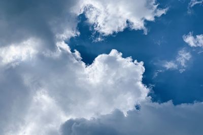 Low angle view of clouds in sky