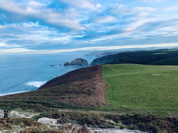 Scenic view of sea against sky