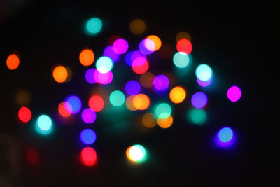 Defocused lights at night