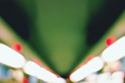 Defocused image of illuminated lights