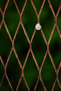 Detail shot of chainlink fence
