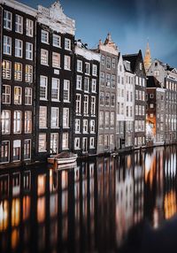 Reflection of buildings in canal