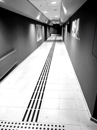 Empty corridor of building