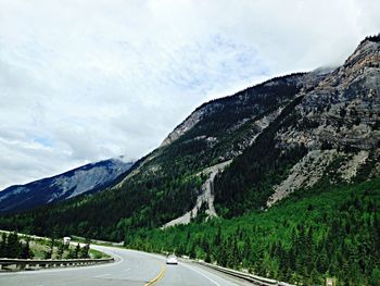 Road passing through mountains