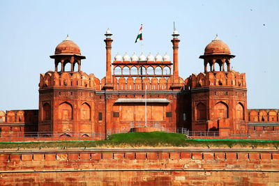 The red fort against clear sky