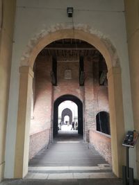 Corridor of historic building