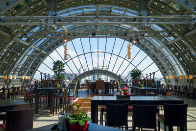 View of restaurant in shopping mall