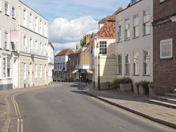 Street amidst buildings in town