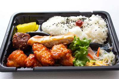 Close-up of food in plate