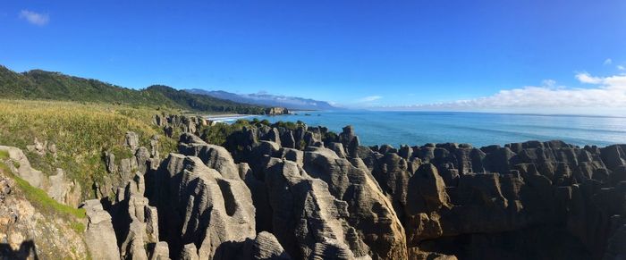 Panoramic view of sea against sky