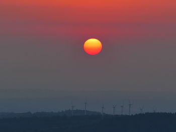 Scenic view of sunset