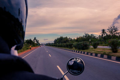 Car on road against sky