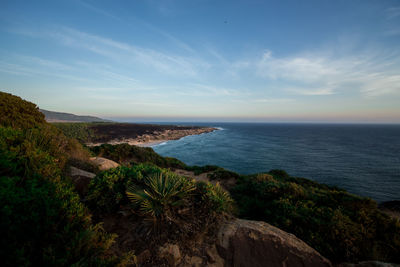 Scenic view of sea against sky
