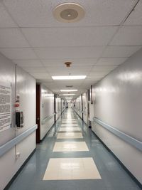 Empty corridor of building