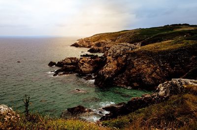 Scenic view of sea against sky
