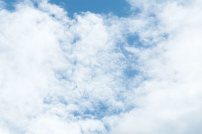 Low angle view of clouds in sky