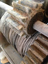 Close-up of wooden door
