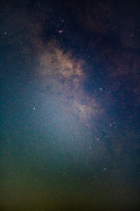 Low angle view of stars in sky