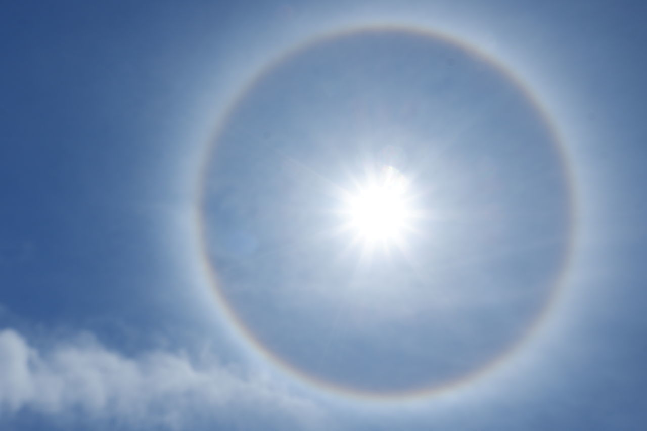 SCENIC VIEW OF RAINBOW IN SKY