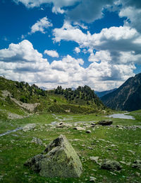 Scenic view of landscape against sky