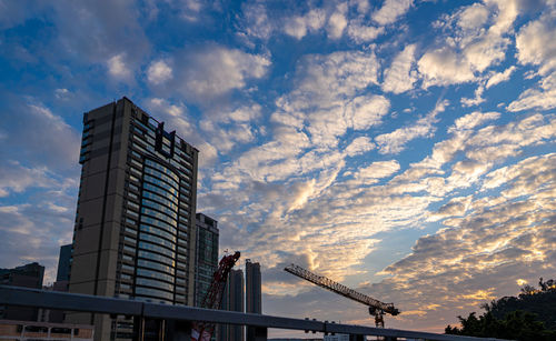 Low angle view of buildings against sky