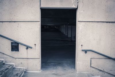 Entrance of underground parking lot